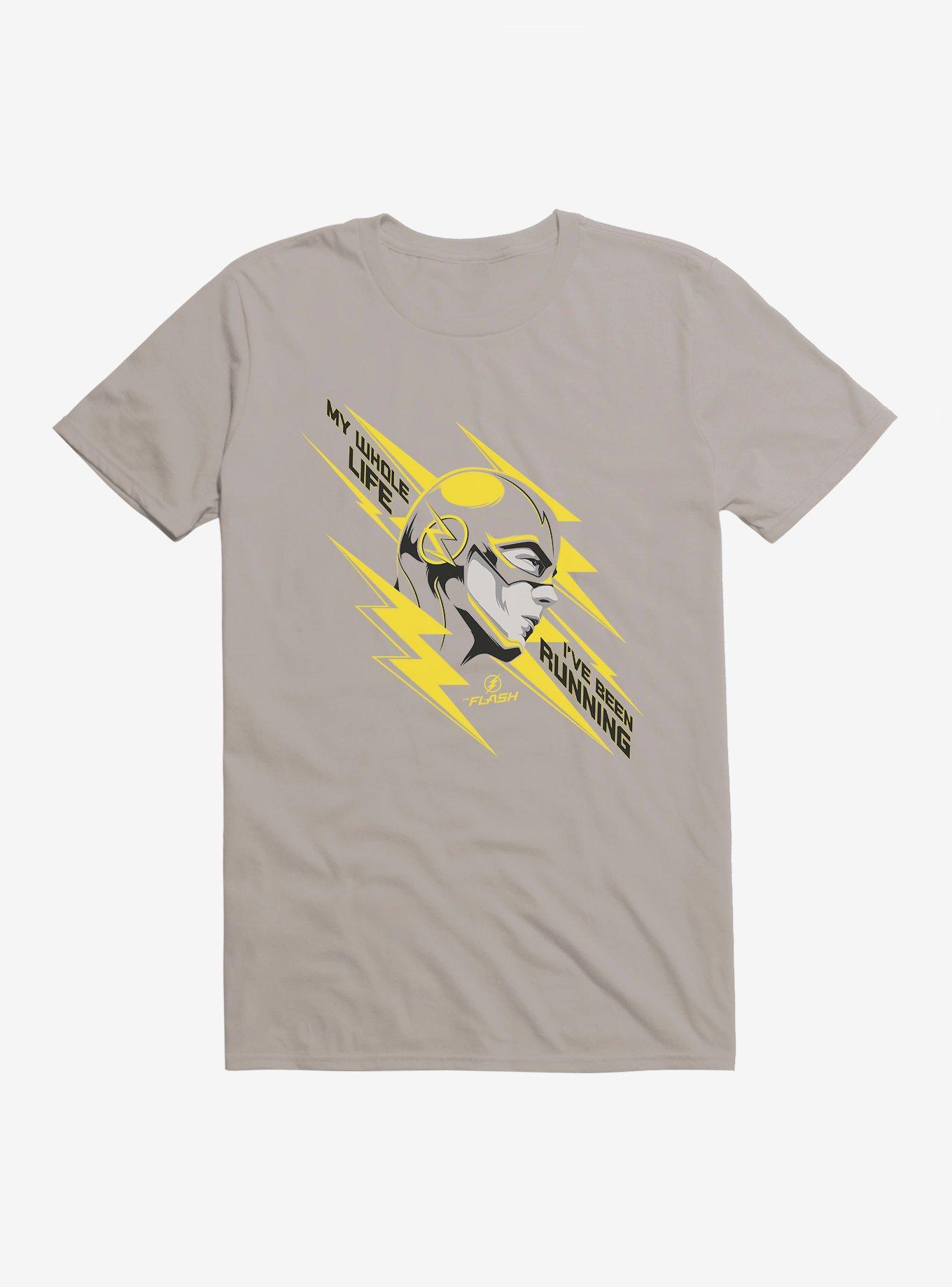 DC Comics The Flash Always Running T-Shirt, LIGHT GREY, hi-res