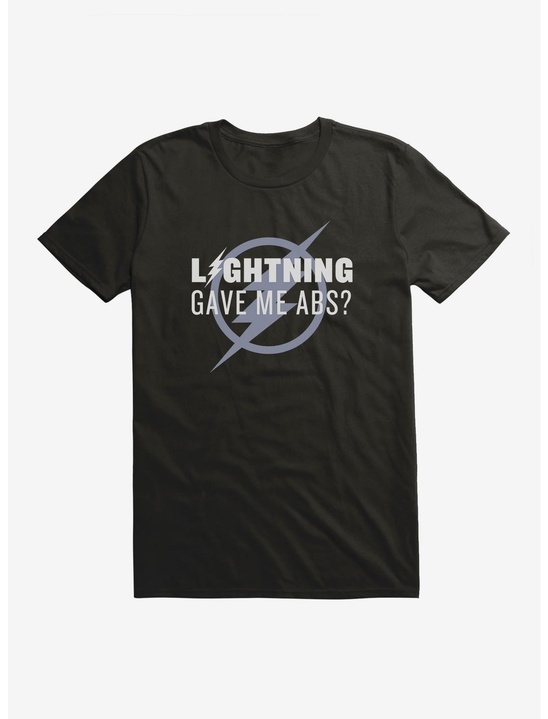 DC Comics The Flash Lightning Gave Me Abs T-Shirt, BLACK, hi-res