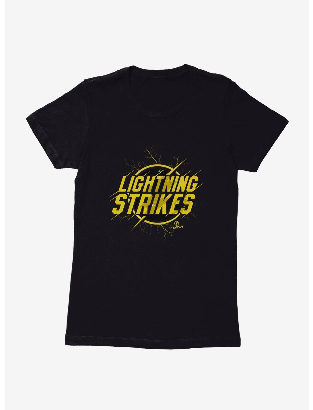 DC Comics The Flash Lightning Strikes Womens T-Shirt, BLACK, hi-res
