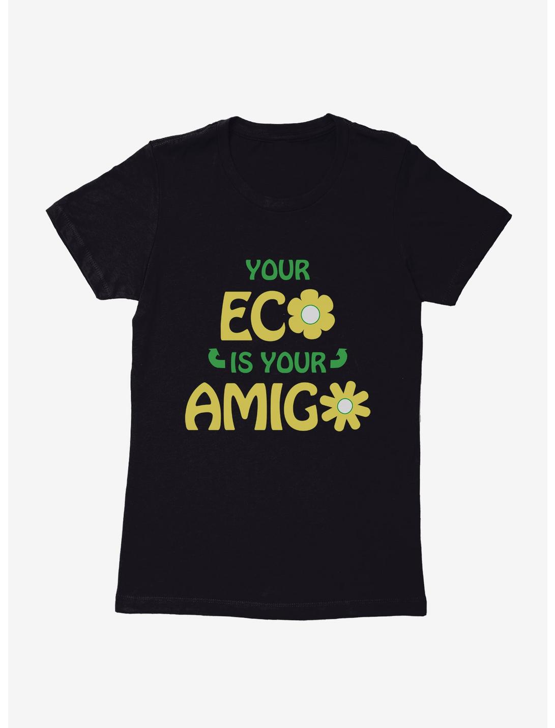 Earth Day Amigos For Life Womens T-Shirt, BLACK, hi-res