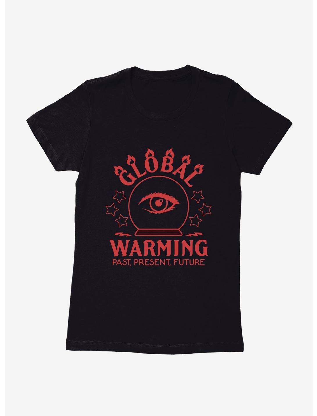 Earth Day Global Warming Is Real Womens T-Shirt, BLACK, hi-res