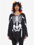 Day Of The Dead Skeleton Poncho, , hi-res