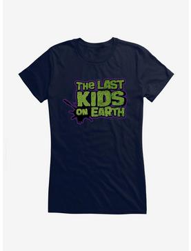The Last Kids On Earth Name Logo Girls T-Shirt, NAVY, hi-res