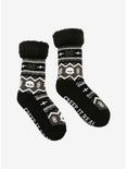 Skull Fair Isle Cozy Slipper Socks, , hi-res