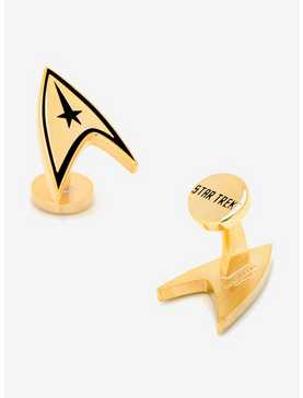 Star Trek Gold Plated Delta Shield Cufflinks, , hi-res