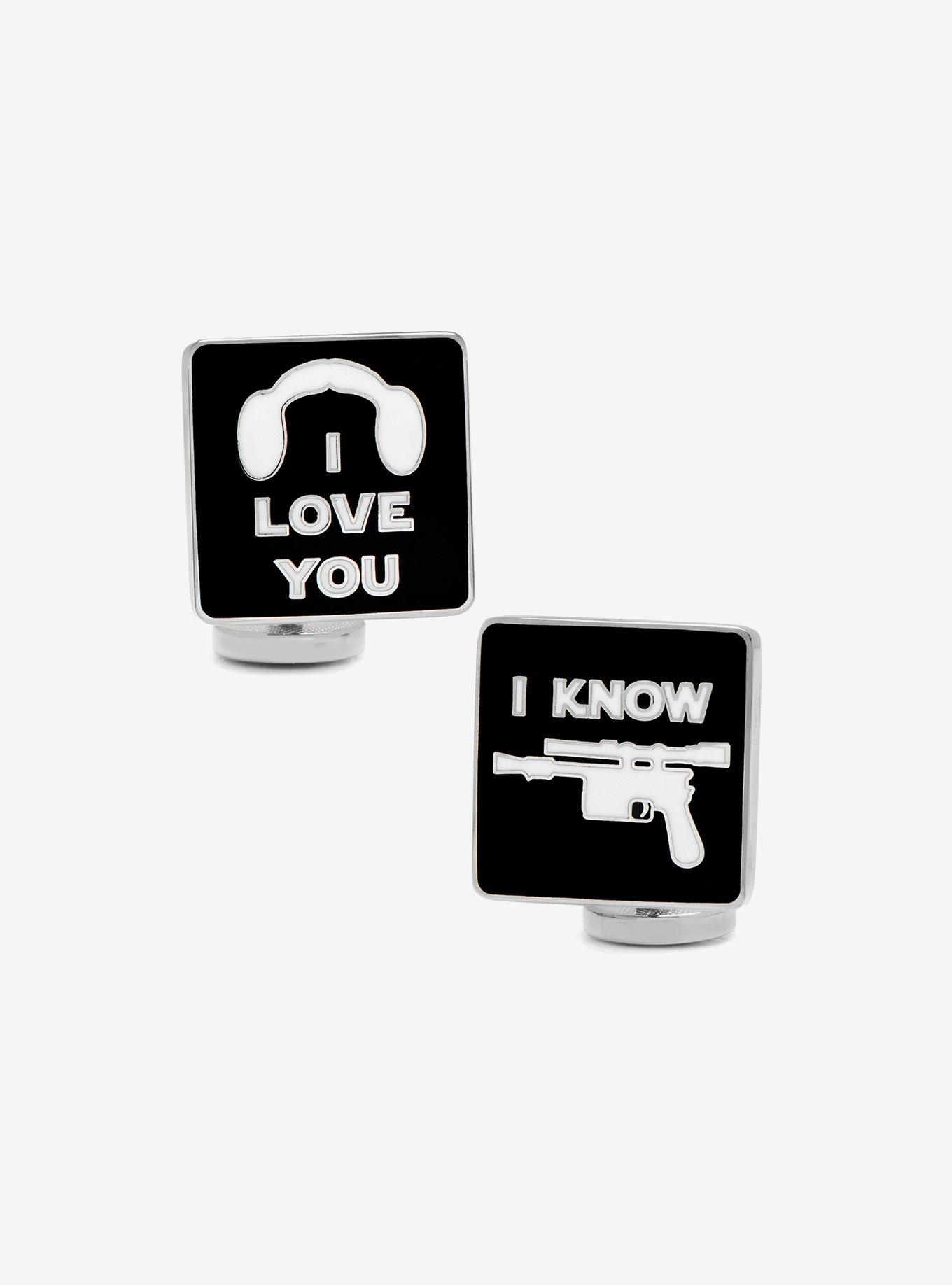 Star Wars I Love You I Know Icon Cufflinks, , hi-res