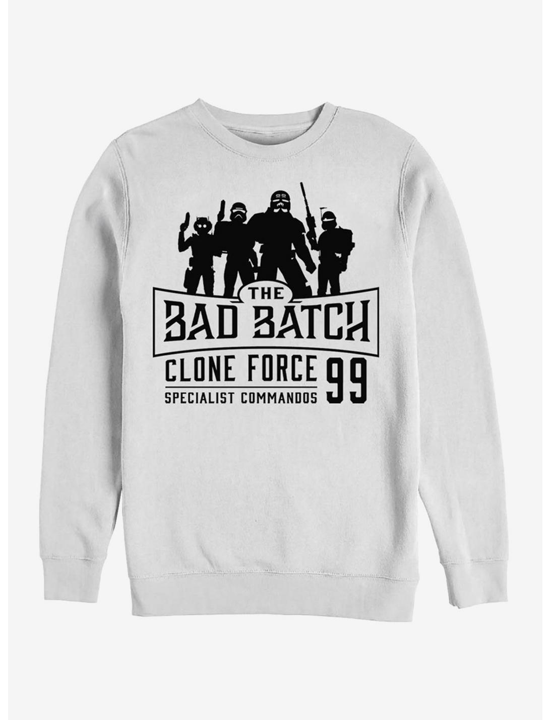 Star Wars: The Clone Wars Bad Batch Emblem Sweatshirt, WHITE, hi-res