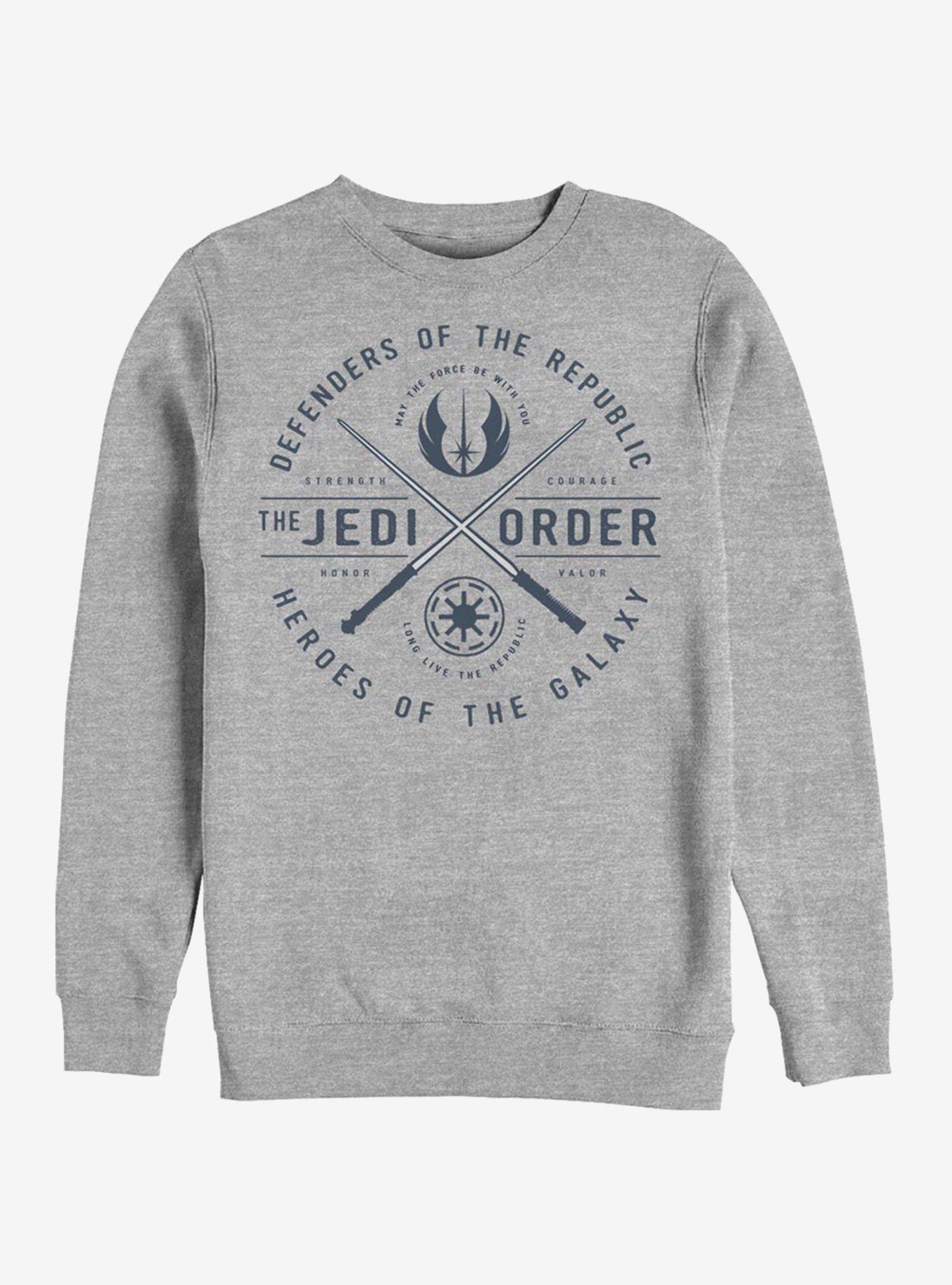 Star Wars: The Clone Wars Jedi Order Emblem Sweatshirt, ATH HTR, hi-res