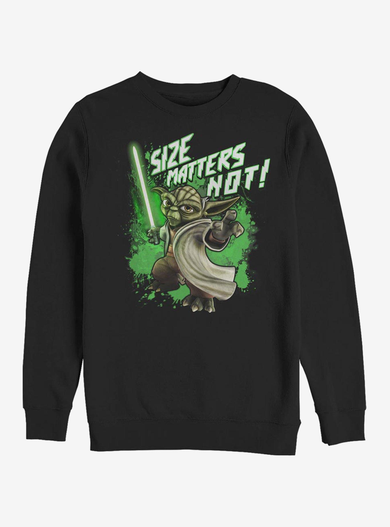 Star Wars: The Clone Wars Yoda Size Matters Not Sweatshirt, , hi-res
