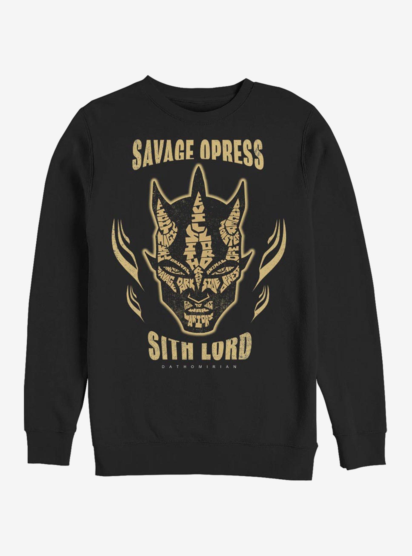 Star Wars: The Clone Wars Dathomirian Savage Opress Sweatshirt, BLACK, hi-res