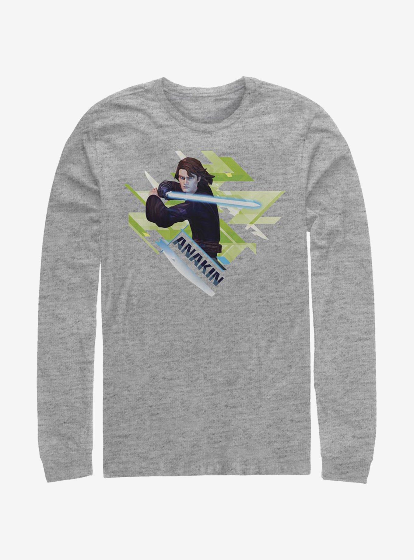 Star Wars: The Clone Wars Anakin Angled Long-Sleeve T-Shirt, , hi-res