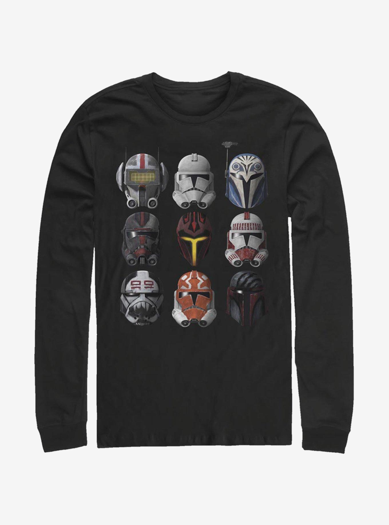 Star Wars: The Clone Wars Clone Helmets Long-Sleeve T-Shirt, , hi-res