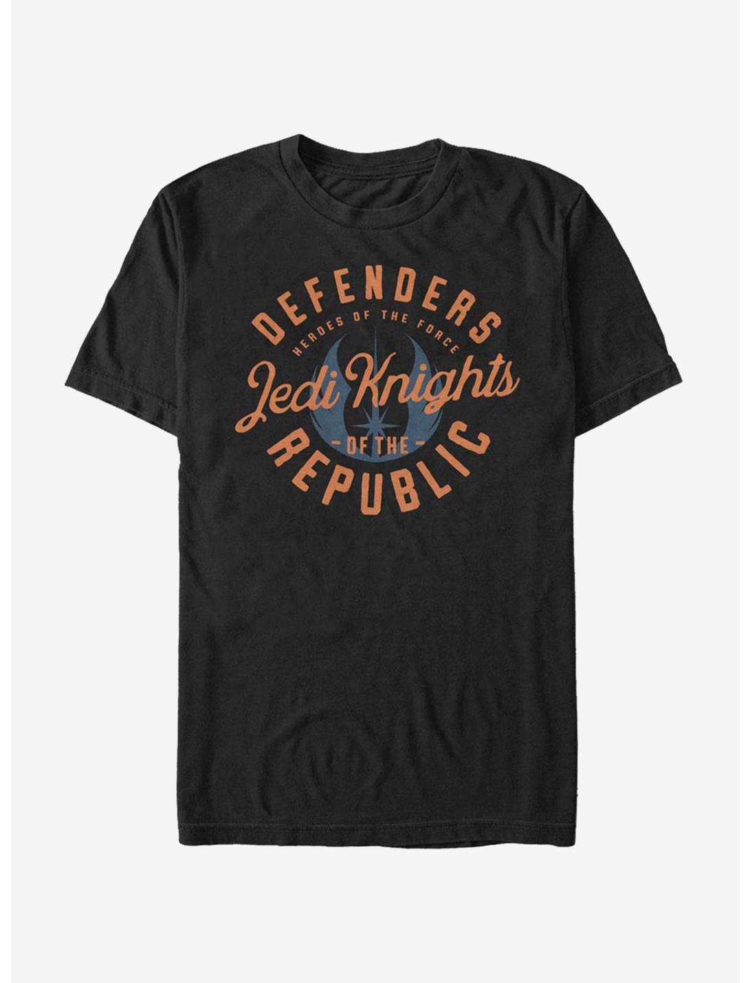 Star Wars: The Clone Wars Jedi Knights Emblem T-Shirt, BLACK, hi-res