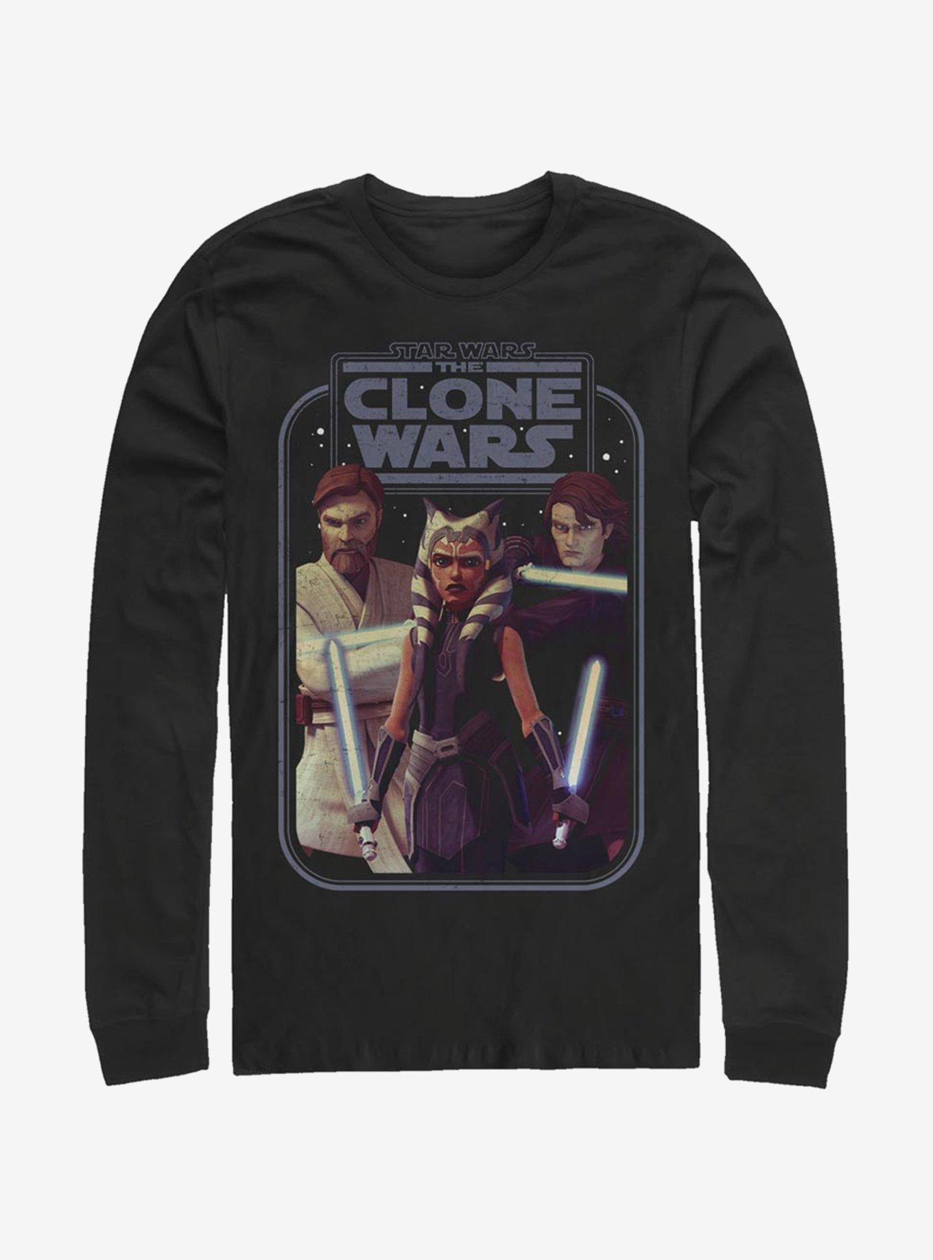 Star Wars: The Clone Wars Ahsoka Hero Group Shot Long-Sleeve T-Shirt, , hi-res