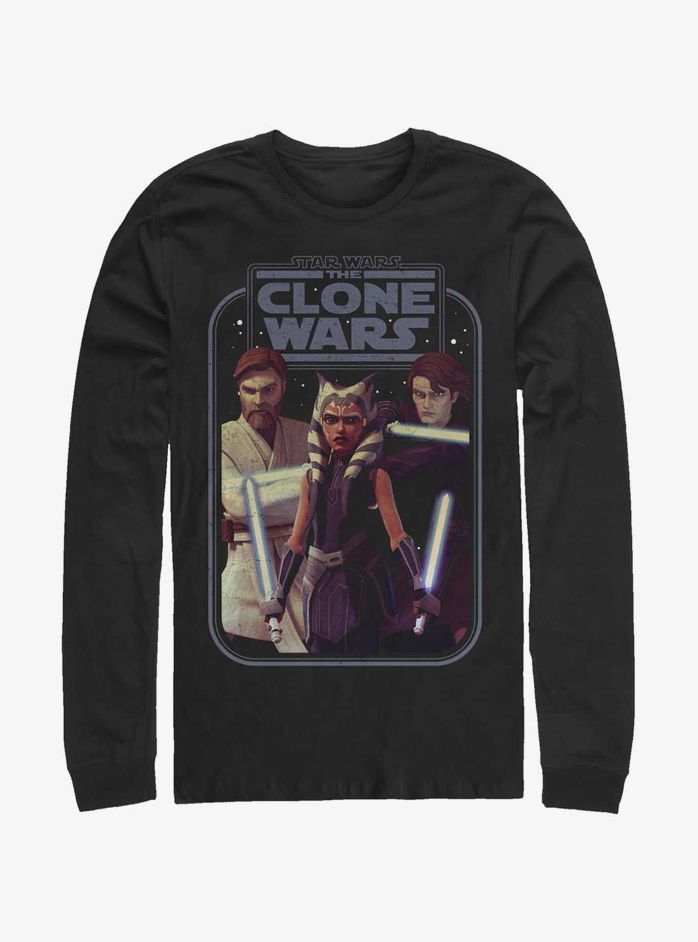 Star Wars: The Clone Wars Ahsoka Hero Group Shot Long-Sleeve T-Shirt, , hi-res