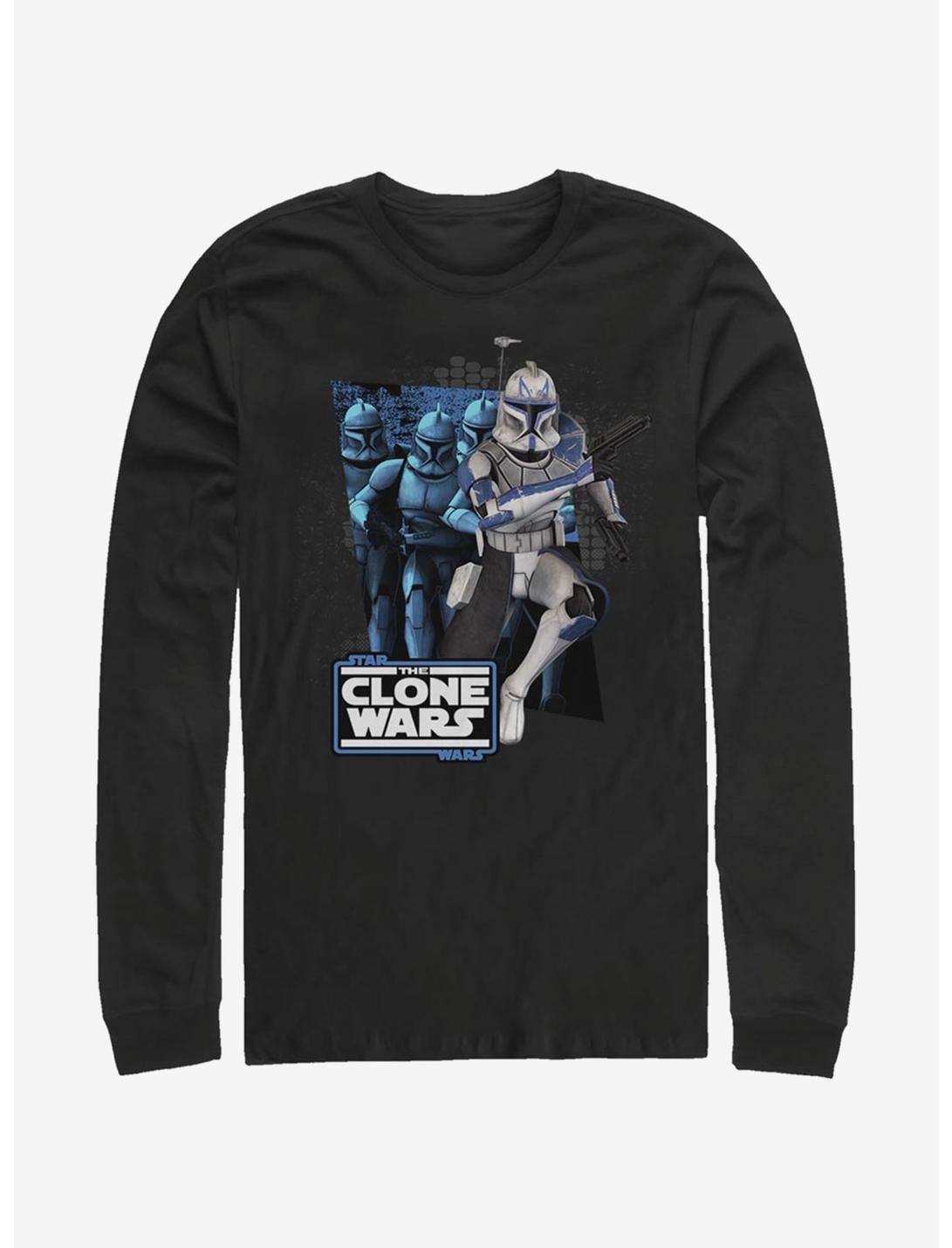 Star Wars: The Clone Wars Captain Rex Trooper Long-Sleeve T-Shirt, BLACK, hi-res
