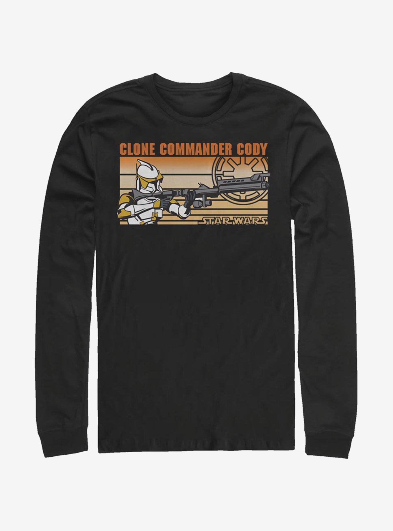 Star Wars: The Clone Wars Commander Cody Long-Sleeve T-Shirt, BLACK, hi-res