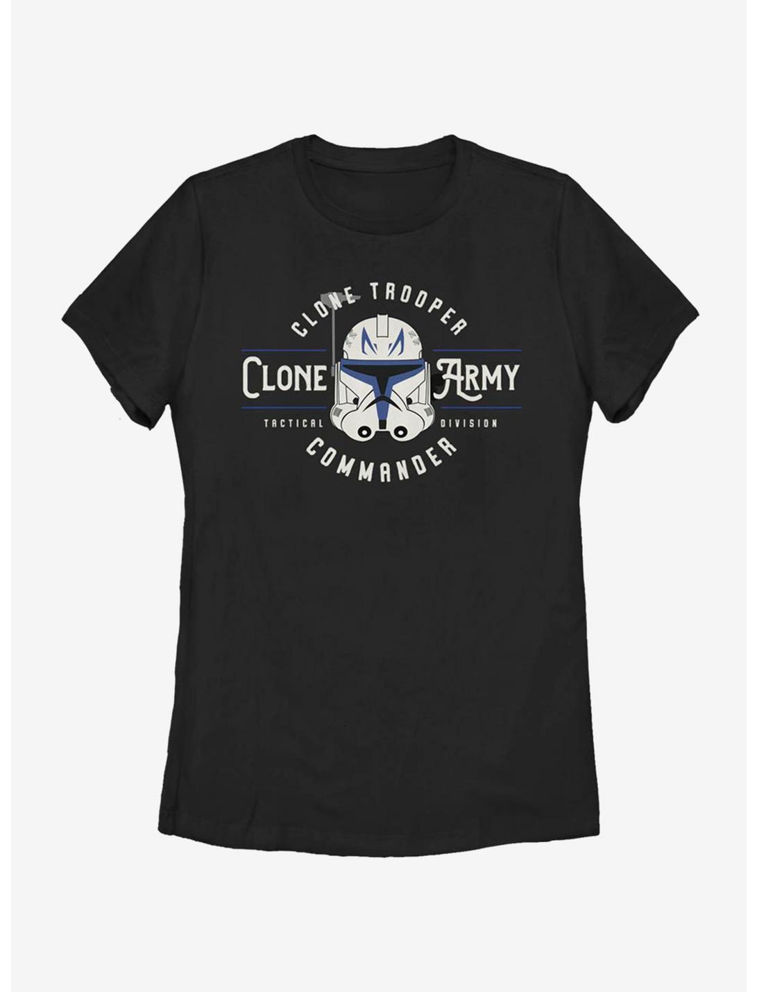 Star Wars: The Clone Wars Clone Army Emblem Womens T-Shirt, BLACK, hi-res