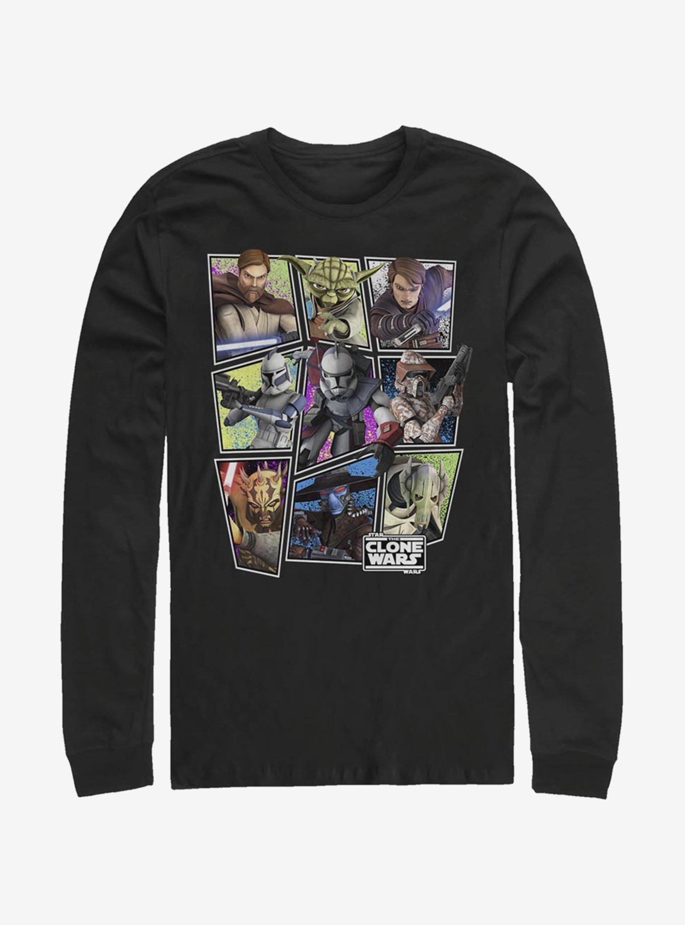 Star Wars: The Clone Wars Scattered Group Long-Sleeve T-Shirt, , hi-res