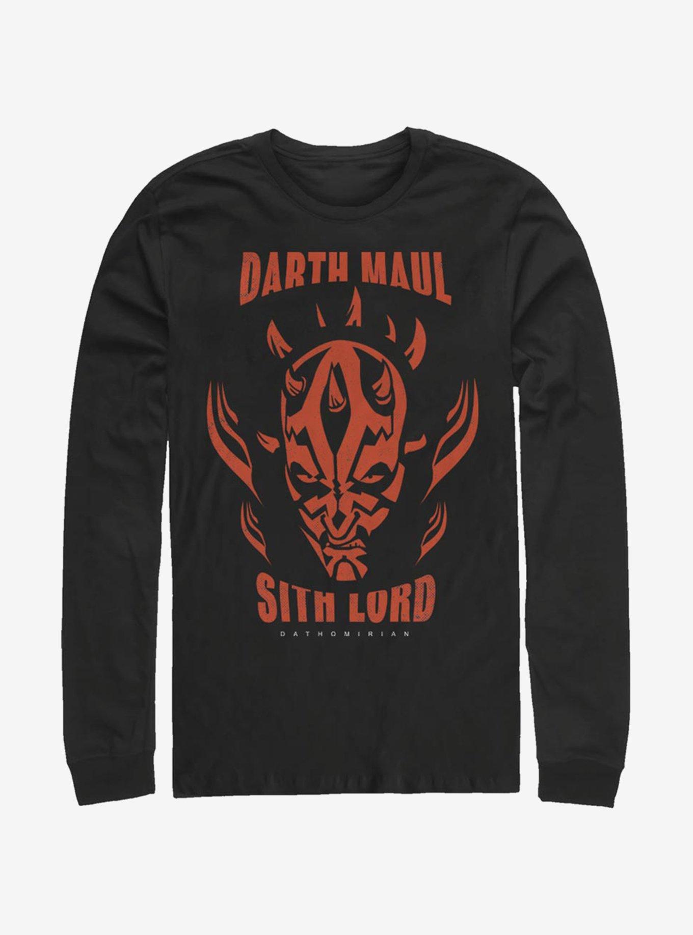 Star Wars: The Clone Wars Dathomirian Maul Long-Sleeve T-Shirt, BLACK, hi-res