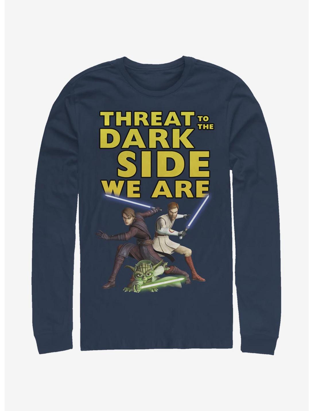 Star Wars: The Clone Wars Threat We Are Long-Sleeve T-Shirt, NAVY, hi-res