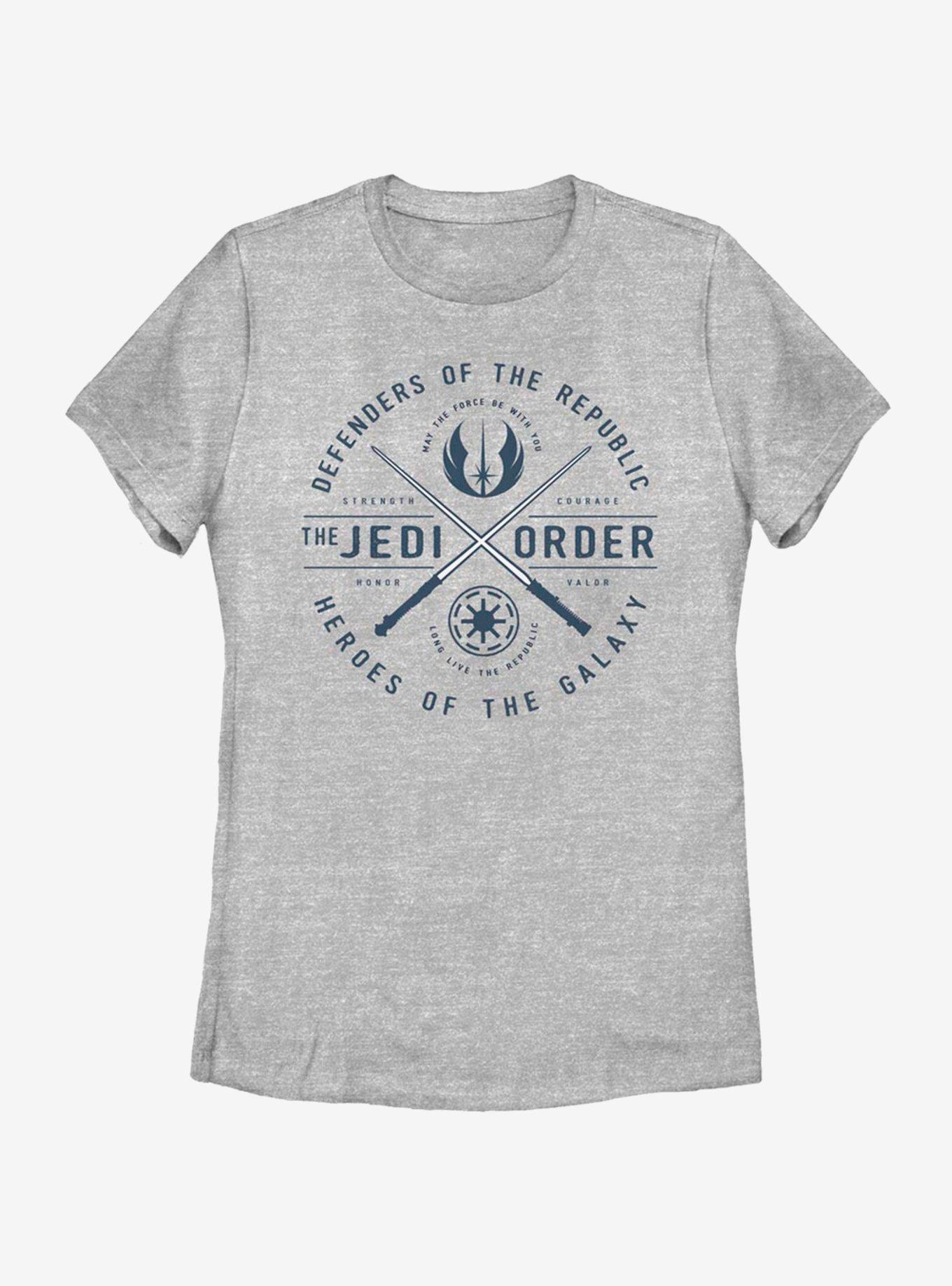 Star Wars: The Clone Wars Jedi Order Emblem Womens T-Shirt, ATH HTR, hi-res