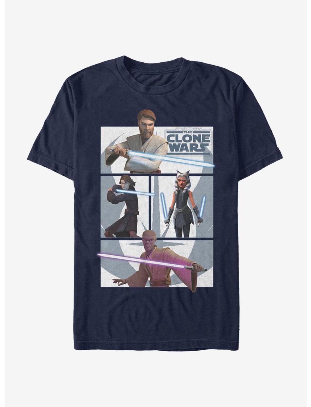 Star Wars: The Clone Wars Ahsoka Heroes Jedi T-Shirt, NAVY, hi-res