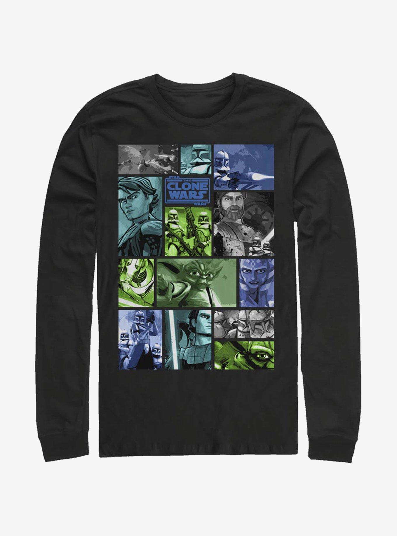 Star Wars: The Clone Wars Story Squares Long-Sleeve T-Shirt, , hi-res