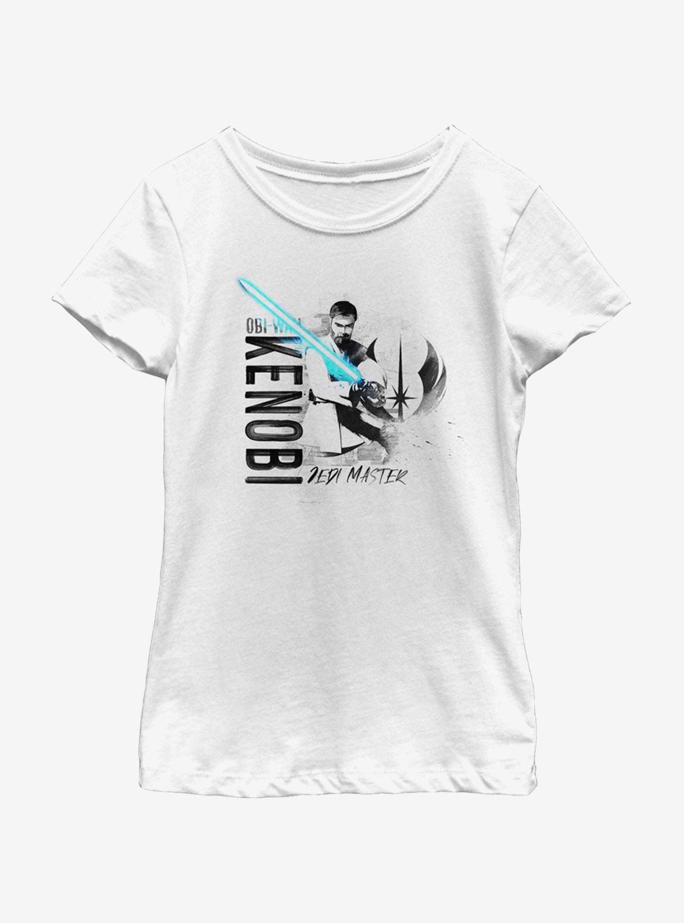 Star Wars: The Clone Wars Kenobi Collage Youth Girls T-Shirt, , hi-res