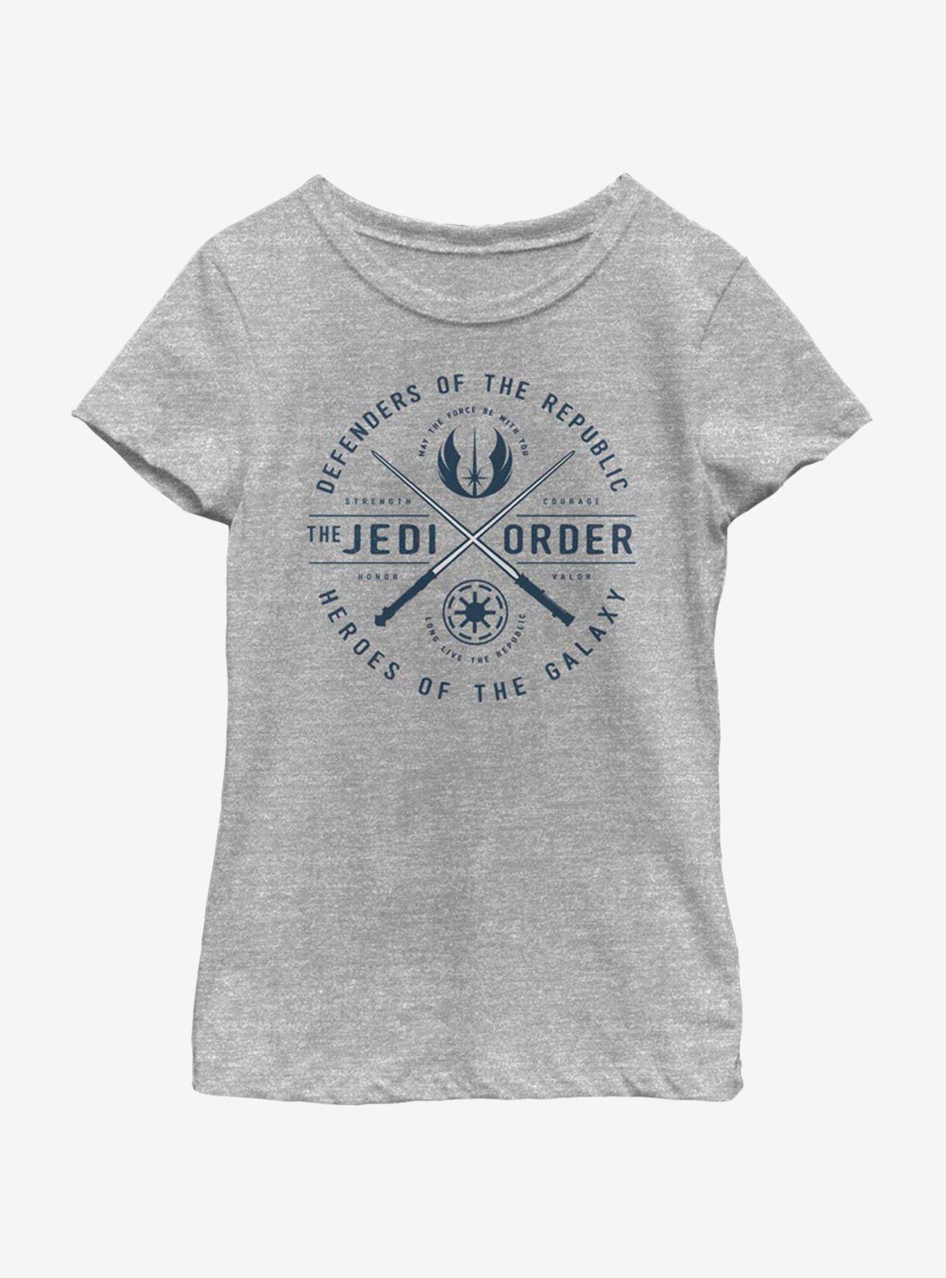 Star Wars: The Clone Wars Jedi Order Emblem Youth Girls T-Shirt, , hi-res