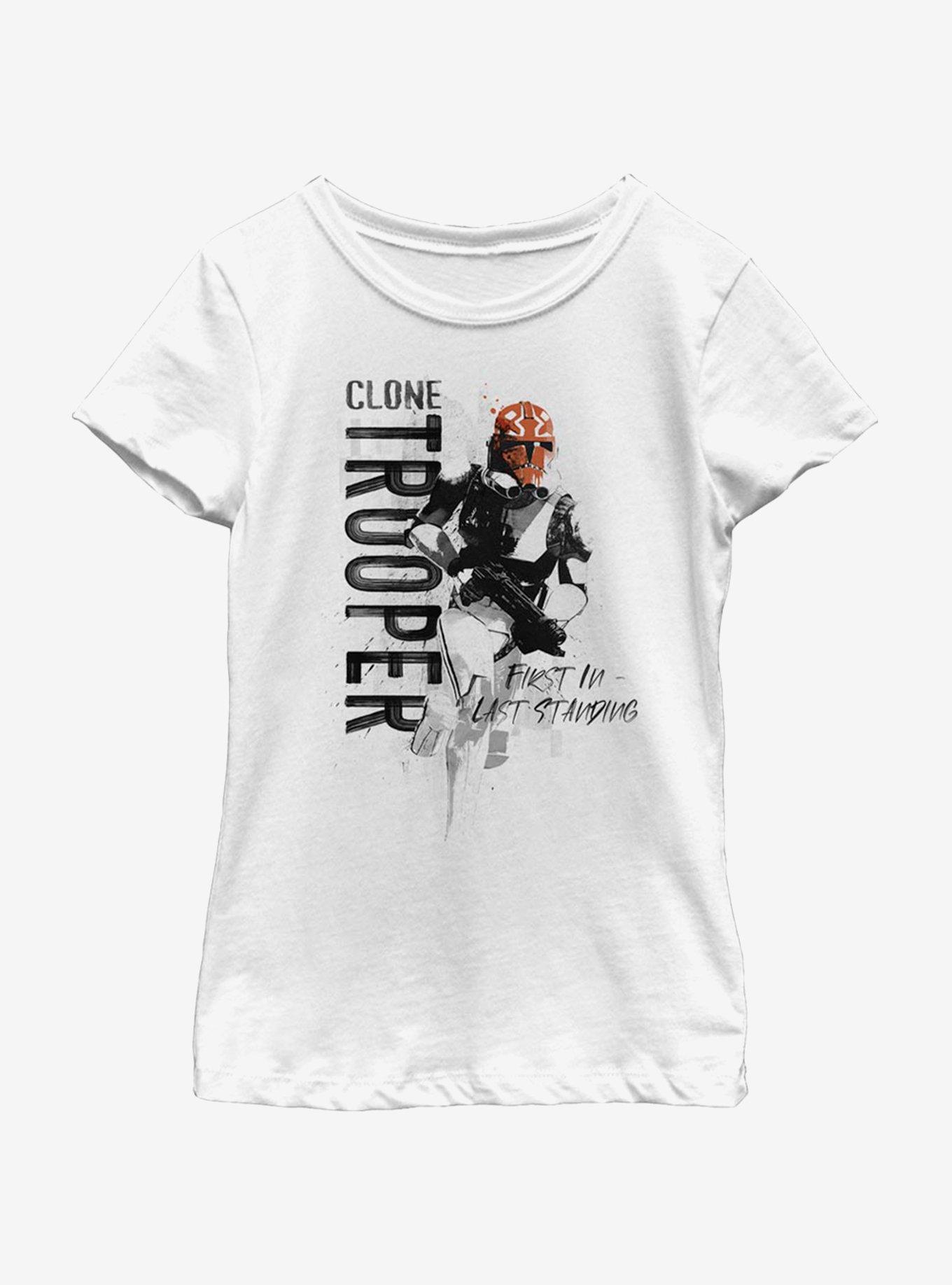 Star Wars: The Clone Wars Trooper Running Youth Girls T-Shirt, , hi-res