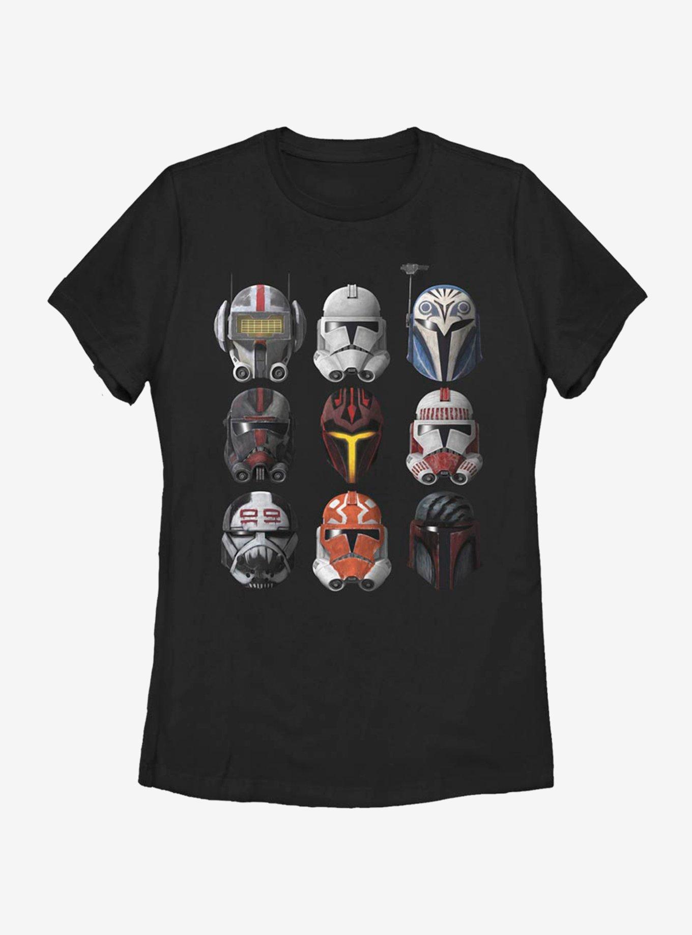 Star Wars: The Clone Wars Clone Helmets Womens T-Shirt, , hi-res