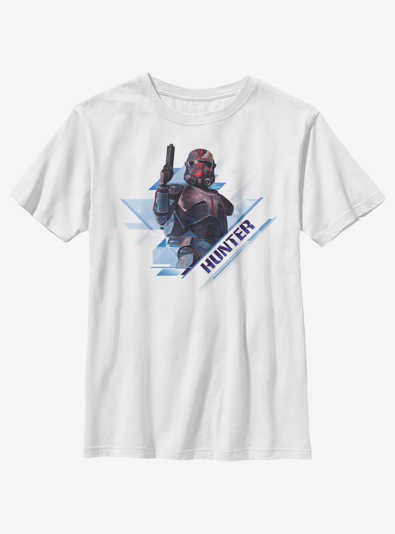 Star Wars: The Clone Wars Hunter Angled Youth T-Shirt, , hi-res
