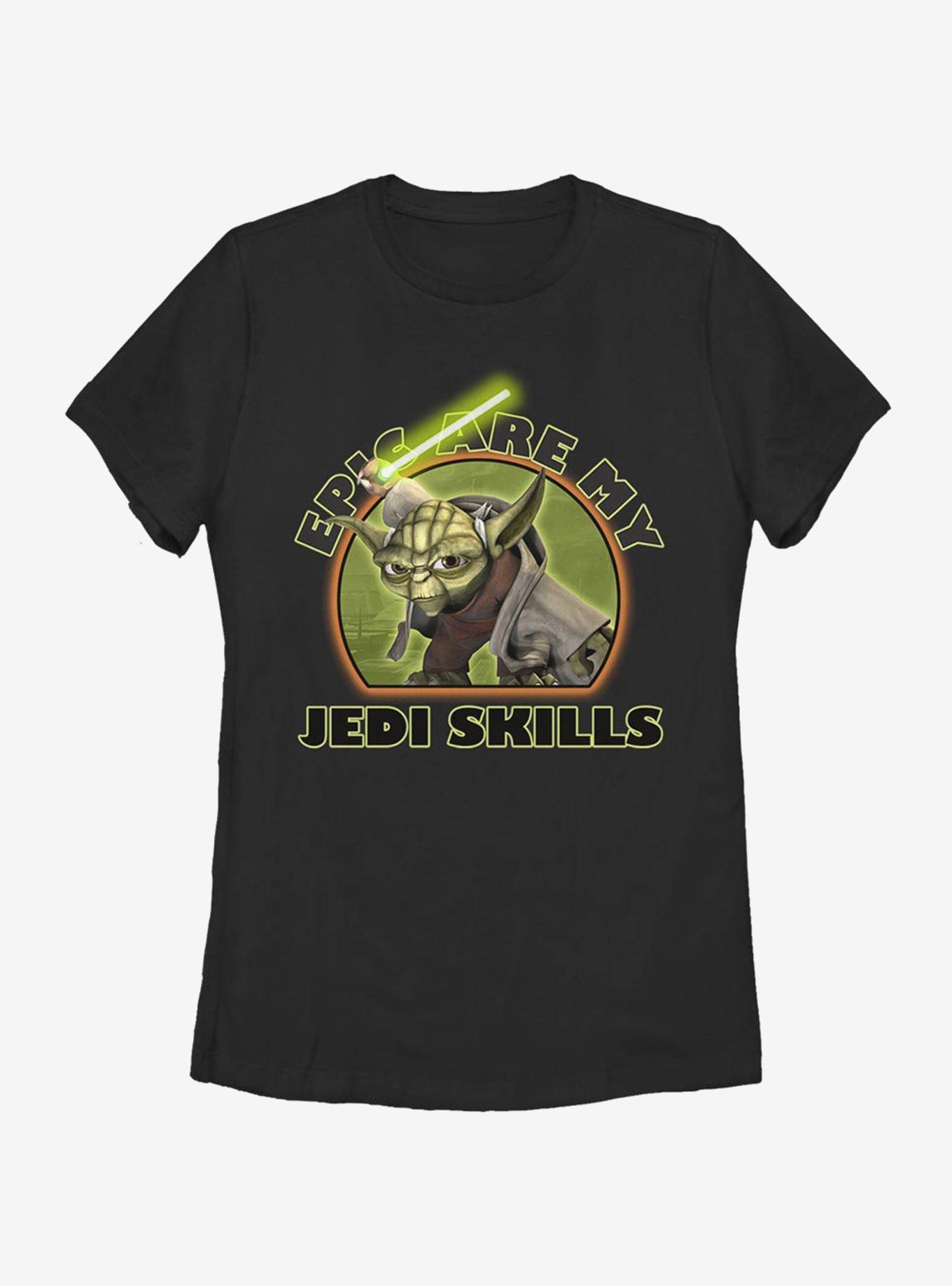 Star Wars: The Clone Wars Yoda Jedi Skills Womens T-Shirt, , hi-res