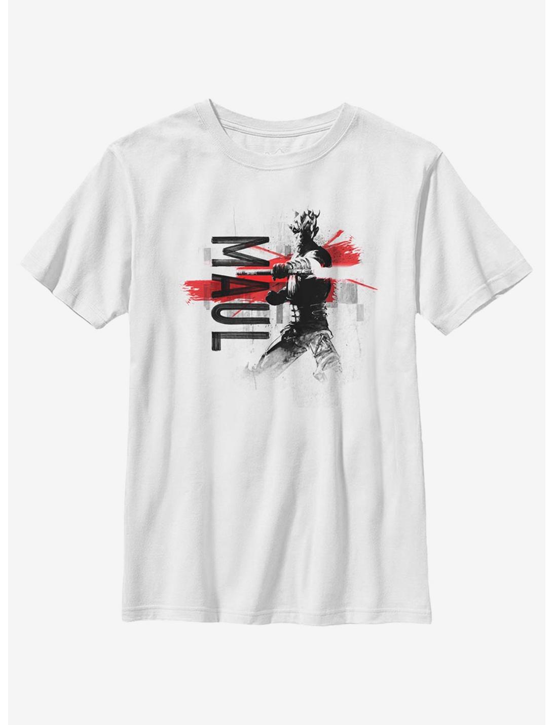 Star Wars: The Clone Wars Maul Collage Youth T-Shirt, WHITE, hi-res