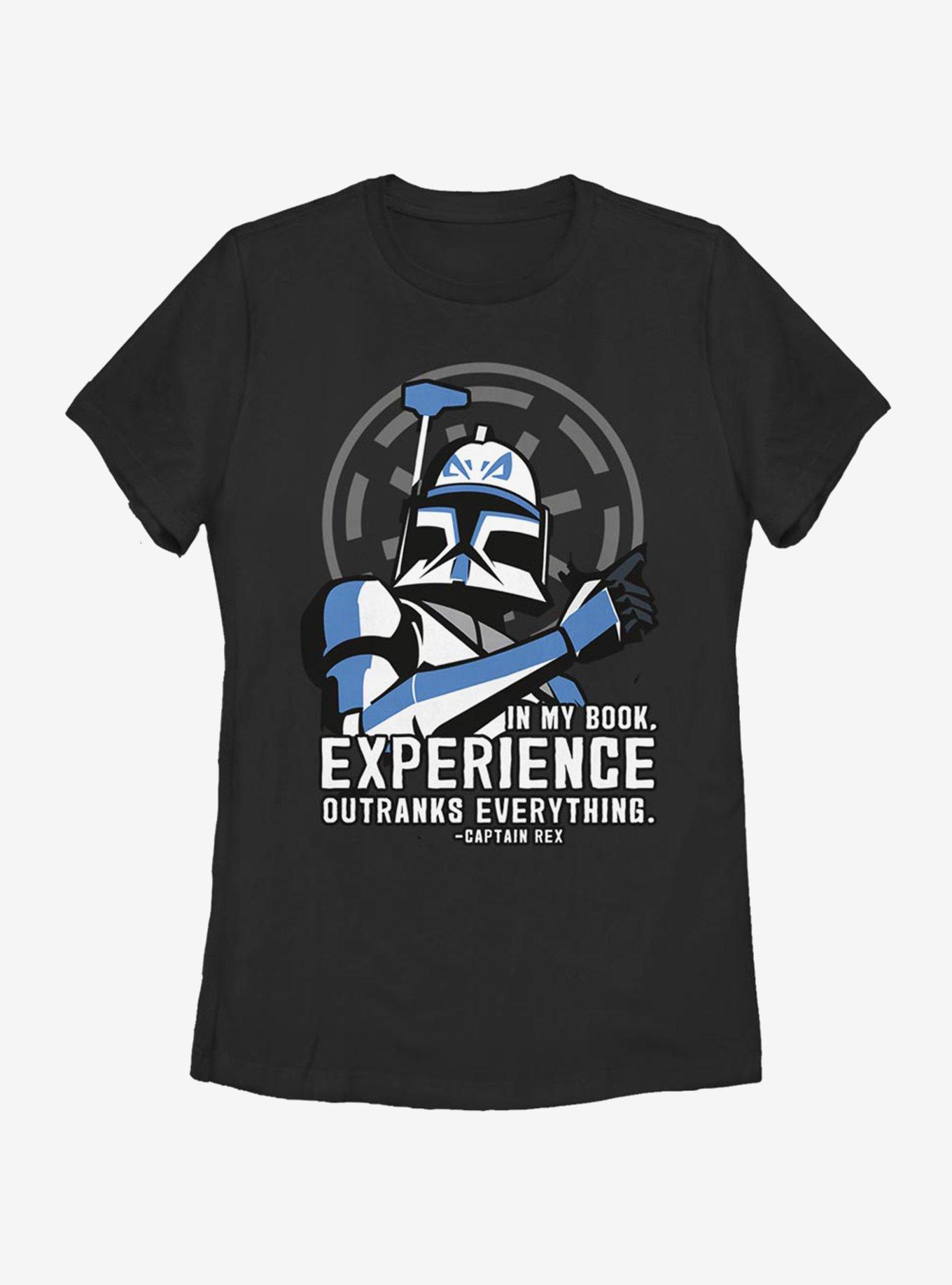 Star Wars: The Clone Wars Outranks Everything Womens T-Shirt, , hi-res