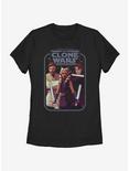 Star Wars: The Clone Wars Ahsoka Hero Group Shot Womens T-Shirt, BLACK, hi-res