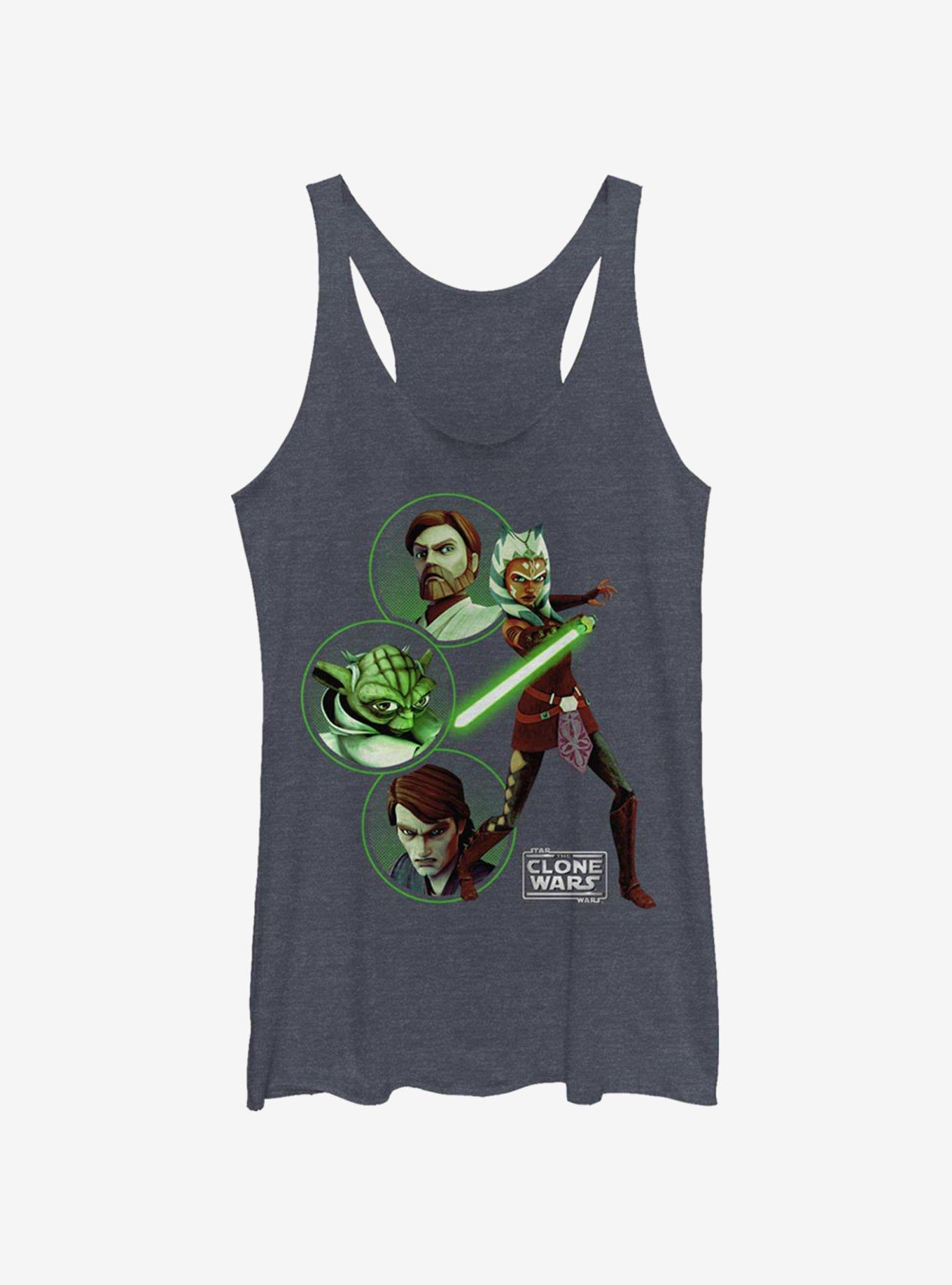 Star Wars: The Clone Wars Ahsoka Light Side Group Womens Tank Top, , hi-res