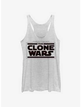 Star Wars: The Clone Wars Logo Womens Tank Top, , hi-res