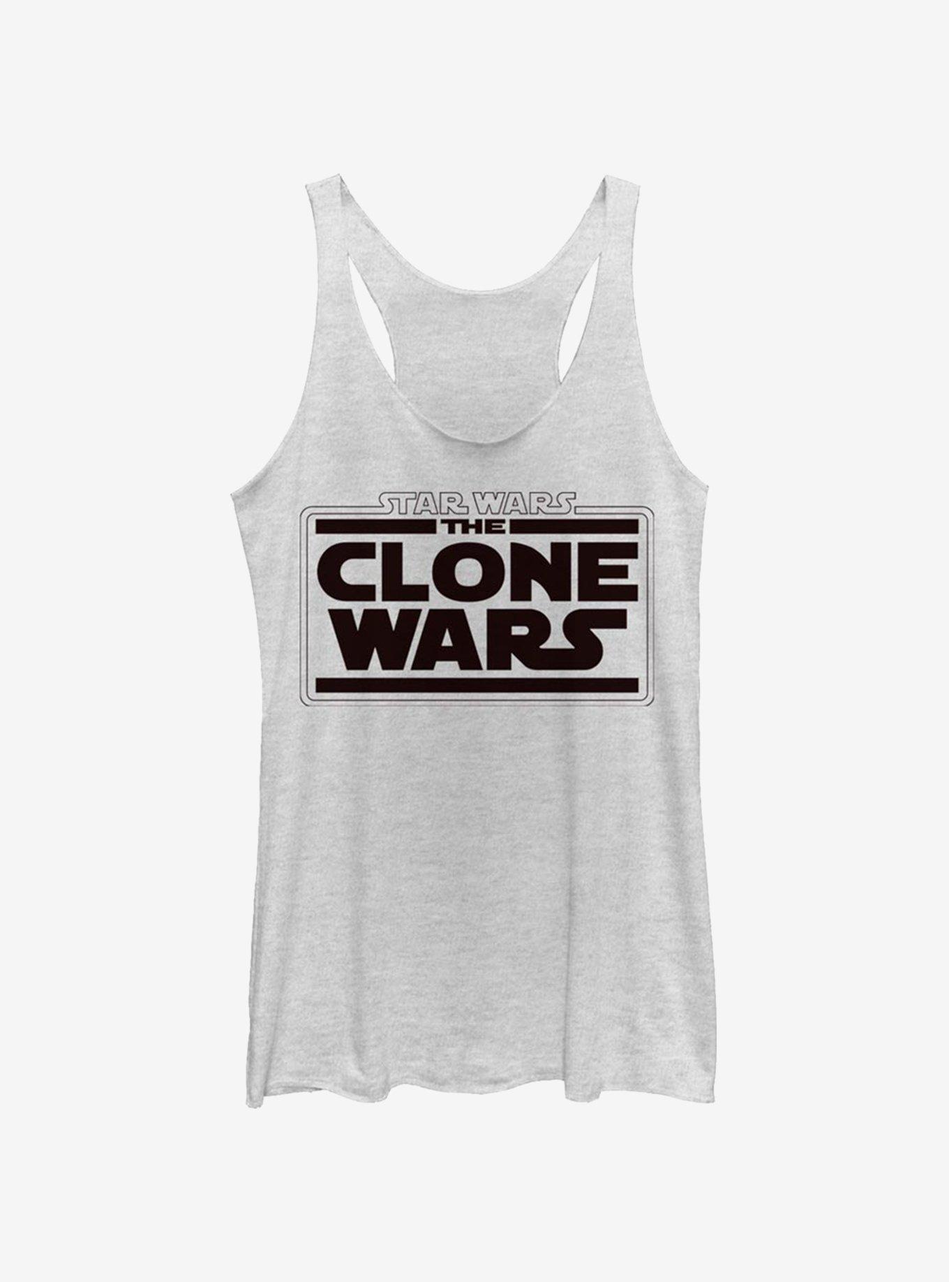 Star Wars: The Clone Wars Logo Womens Tank Top, , hi-res