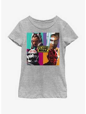 Star Wars: The Clone Wars Ahsoka Heroes Pop Art Youth Girls T-Shirt, , hi-res