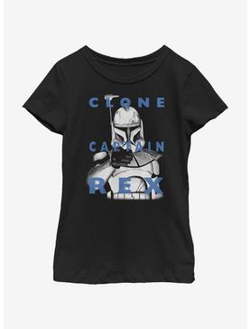 Star Wars: The Clone Wars Captain Rex Text Youth Girls T-Shirt, , hi-res
