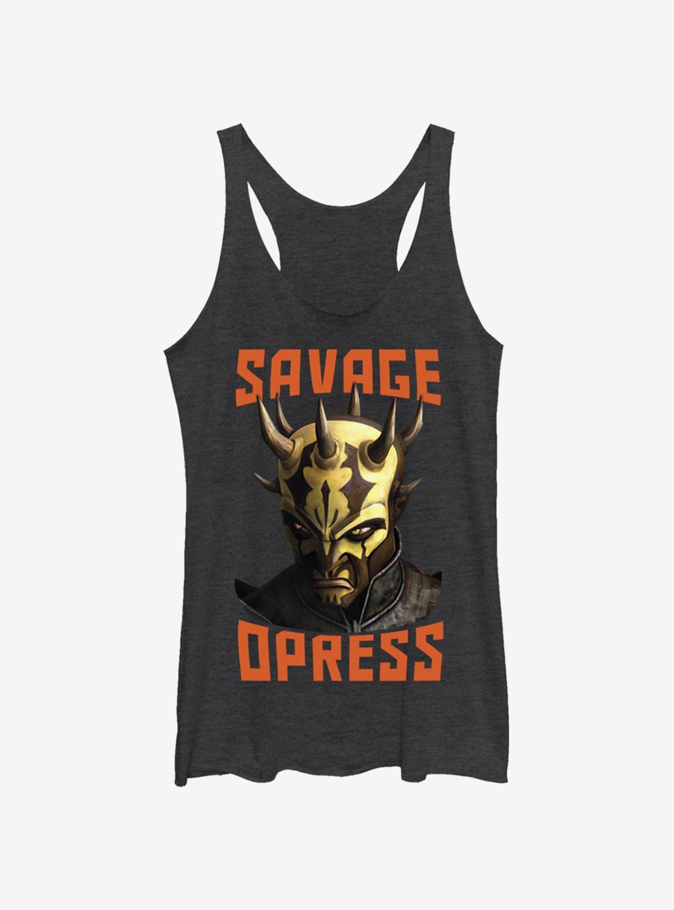 Star Wars: The Clone Wars Savage Opress Face Womens Tank Top, , hi-res