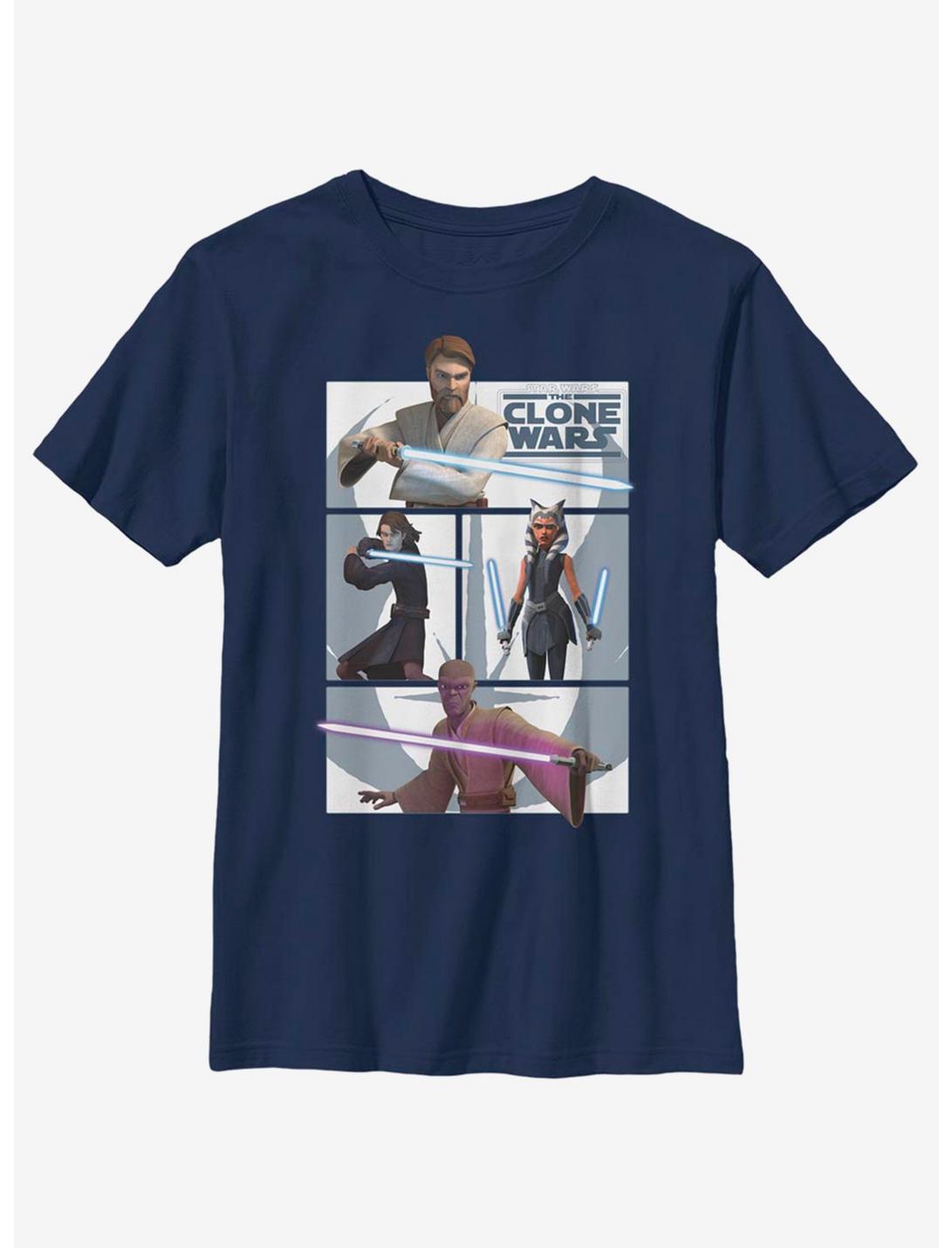 Star Wars: The Clone Wars Ahsoka Heroes Jedi Youth T-Shirt, NAVY, hi-res