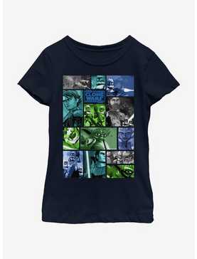 Star Wars: The Clone Wars Story Squares Youth Girls T-Shirt, , hi-res