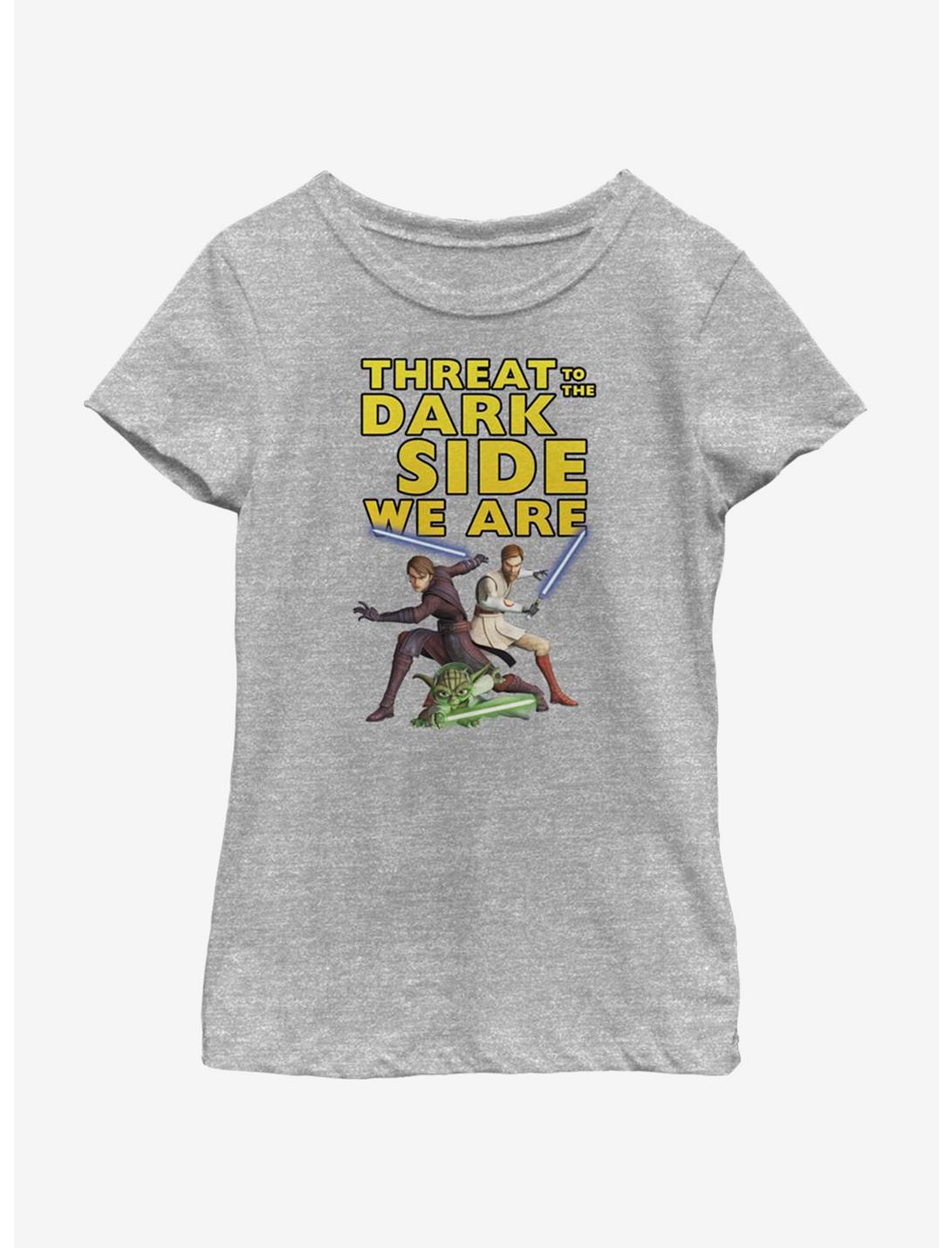 Star Wars: The Clone Wars Threat We Are Youth Girls T-Shirt, ATH HTR, hi-res