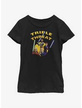 Star Wars: The Clone Wars Ahsoka Light Side Triple Threat Youth Girls T-Shirt, , hi-res