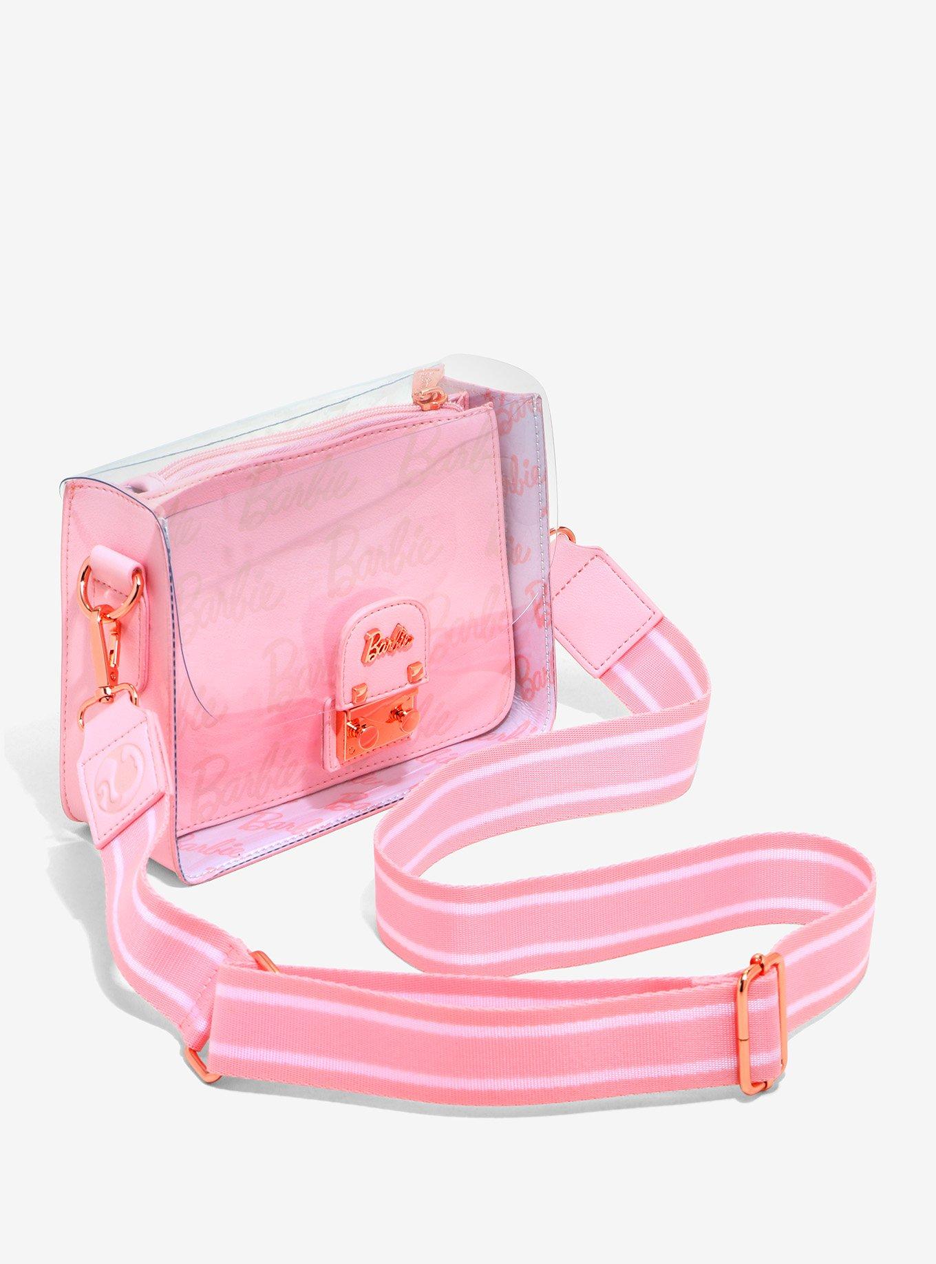 Loungefly Barbie Clear Rose Gold Crossbody Bag