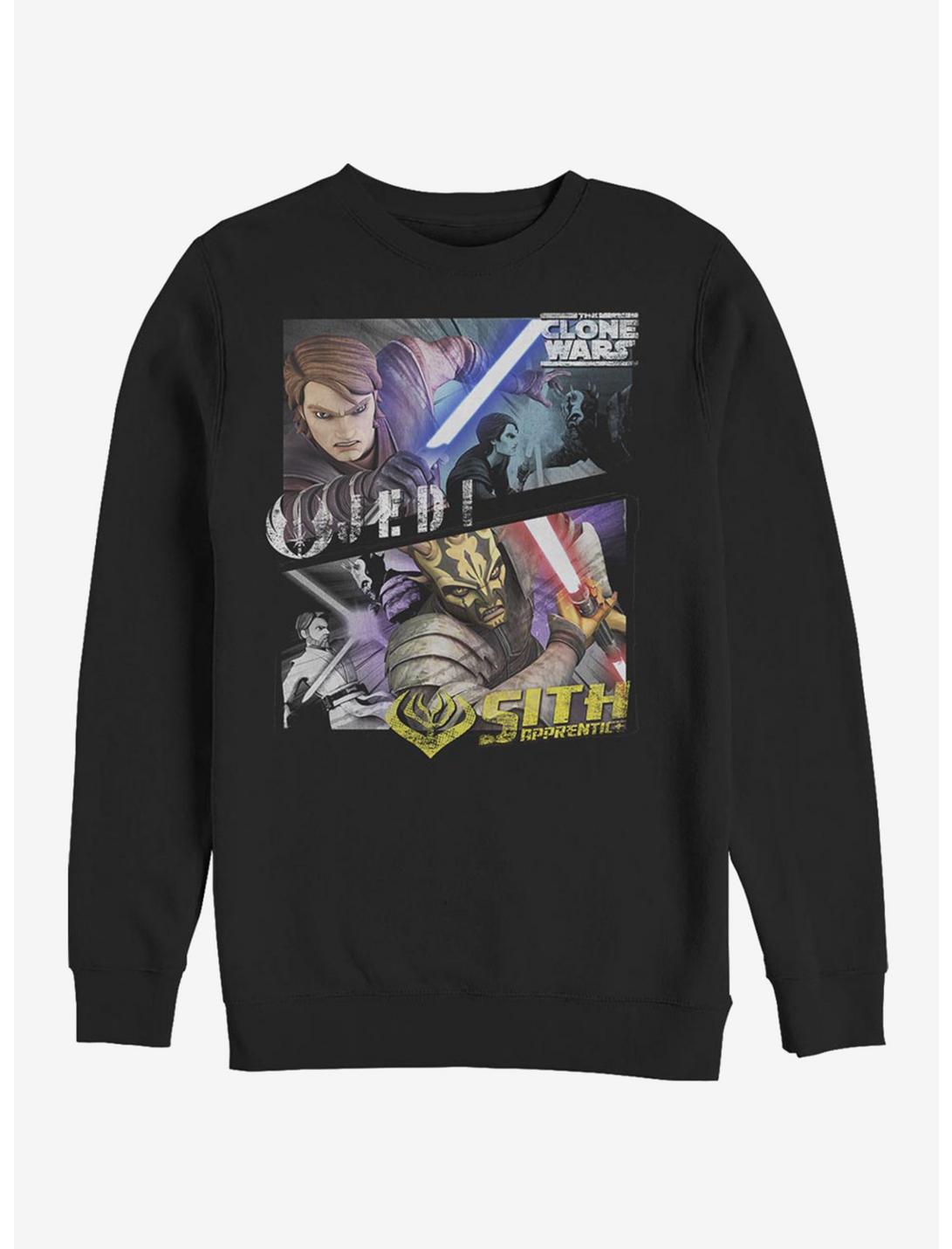 Star Wars: The Clone Wars Bad Side Panel Sweatshirt, BLACK, hi-res