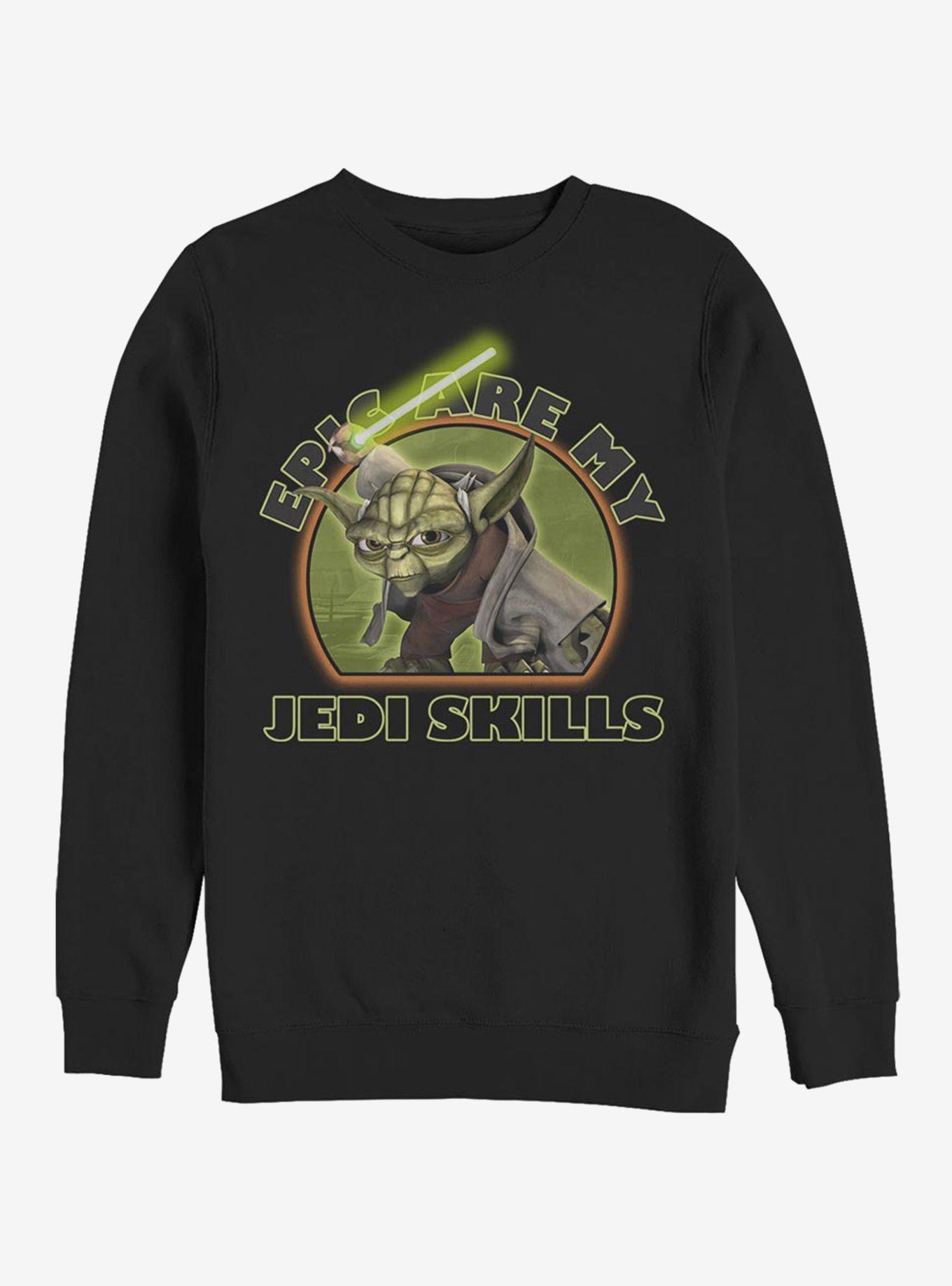 Star Wars: The Clone Wars Yoda Jedi Skills Sweatshirt, BLACK, hi-res